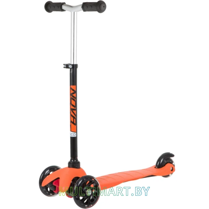 Самокат Novatrack Disco-Kids Basic 120H.DISCOKIDS.BOR20 (черный/оранжевый, 2020)